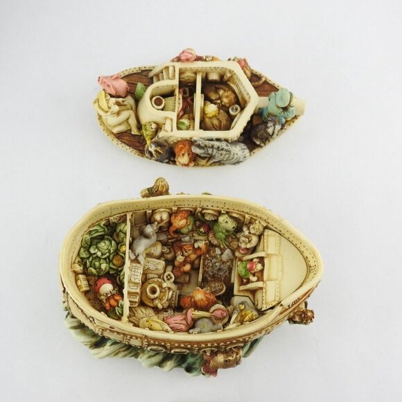 Harmony Kingdom Box Figurine TJSEY2K Y2HKT 1999 NIB Sailors Ship Boat Limited Si - Picture 5 of 16